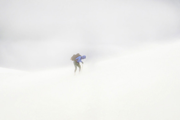 Alone on the  hillside