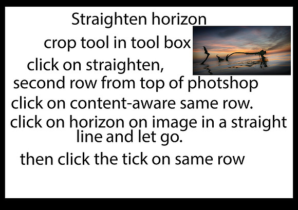 straighten horizon