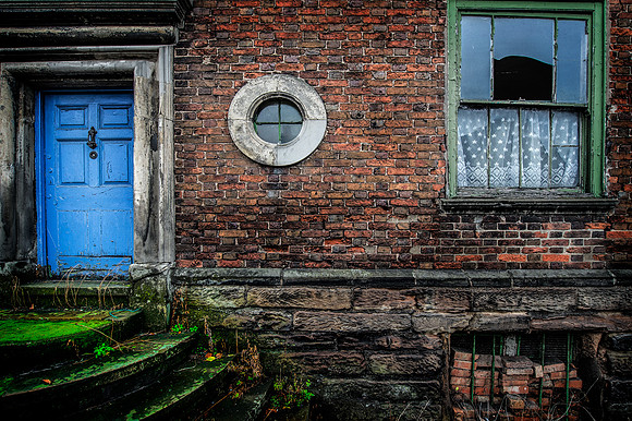 The blue door